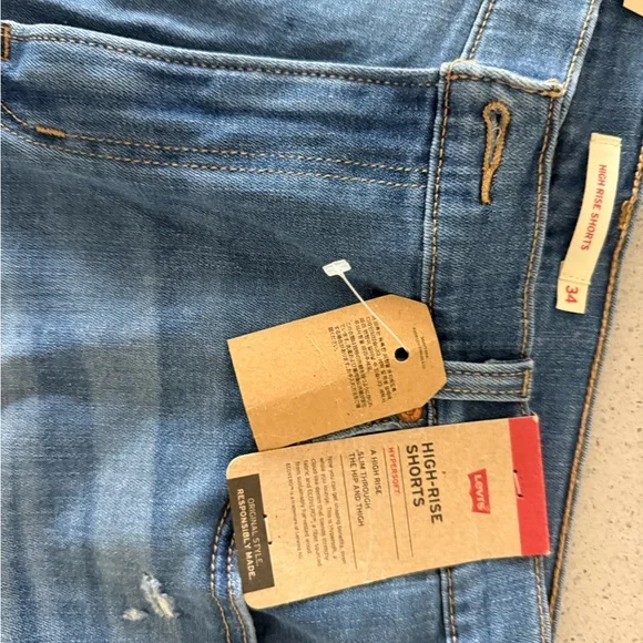 Levi's Blue Jeans Distressed Denim - Picture 2 of 5